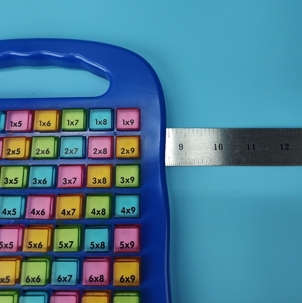 Push & Learn Colorful Multiplication Educational Learning Toy Blue VG - Picture 9 of 10